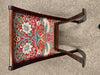 Rocking Footstool in Red velvet strawberry Thief/ Discounted due to Frame