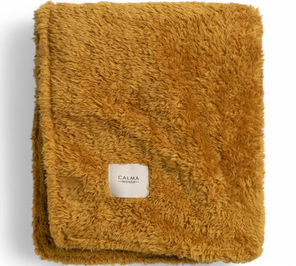 Caramel Teddy Throw/ Blanket