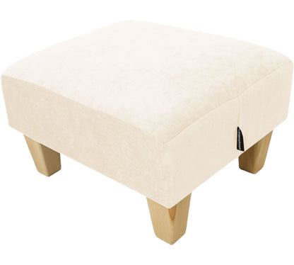 Half Classic Footstool in Velvet