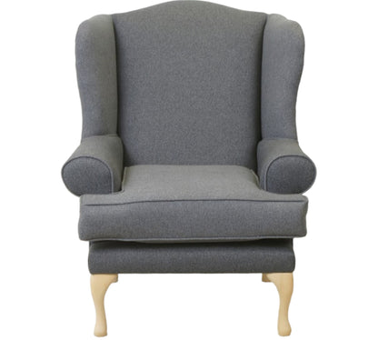 Ex Display Oxford Wing chair in Dolly Denim