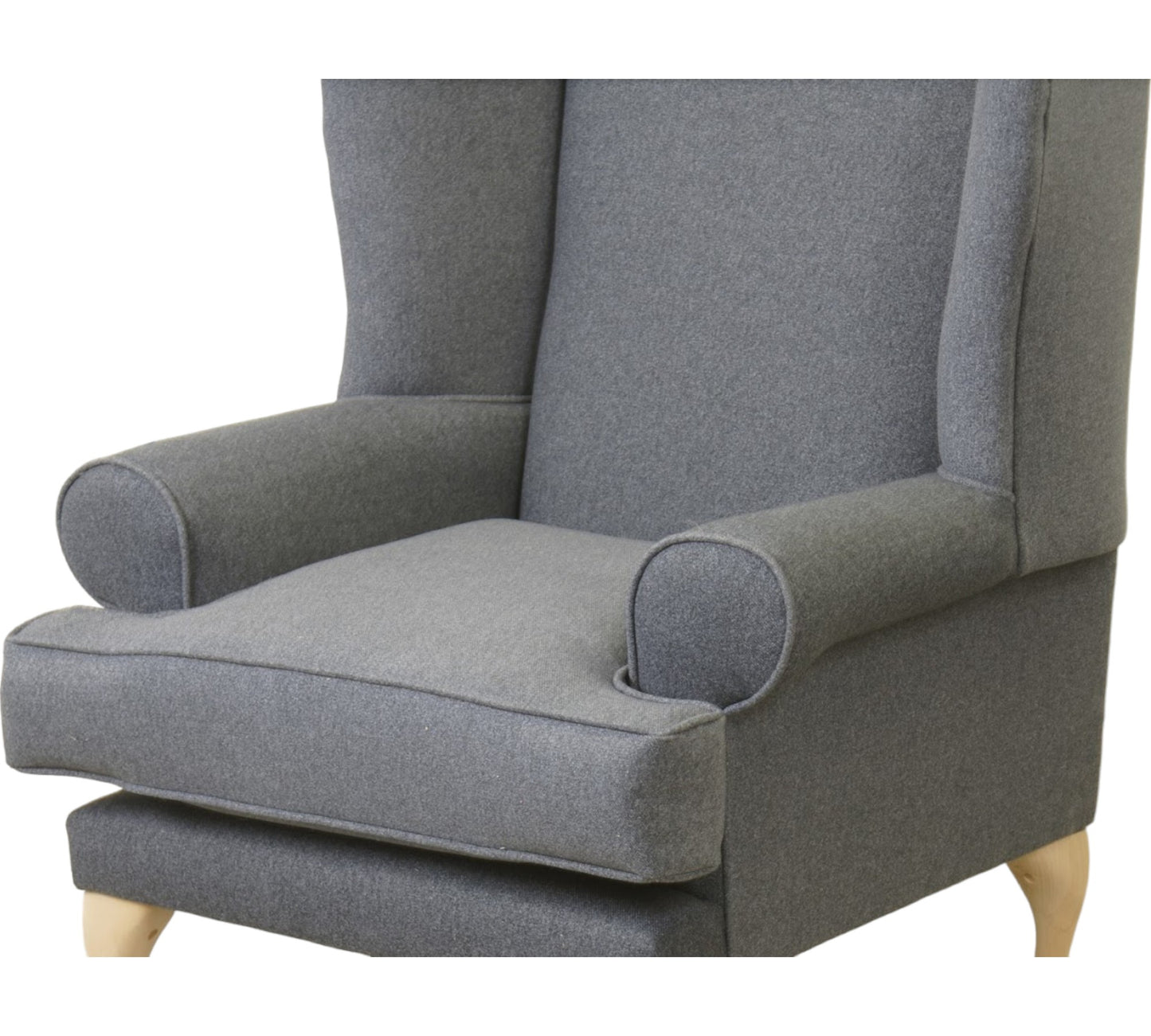 Ex Display Oxford Wing chair in Dolly Denim