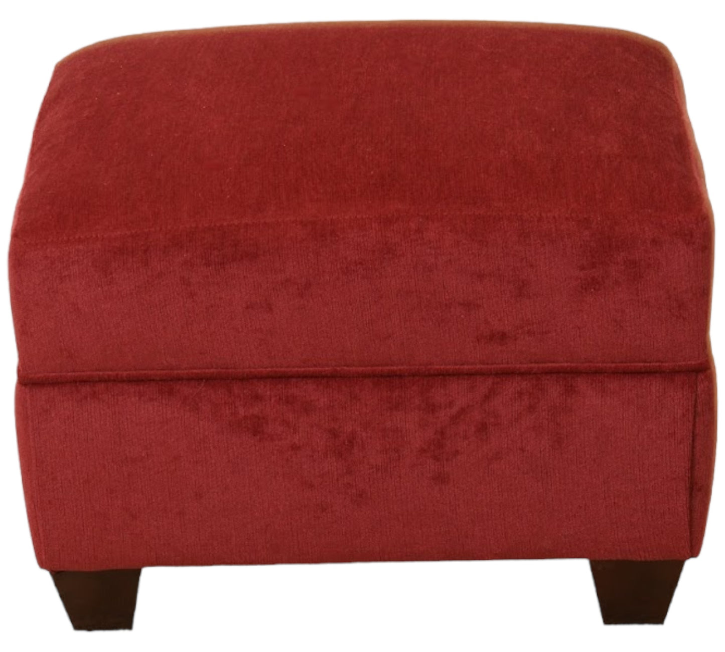 Oxford footstool in Chenille Velvet