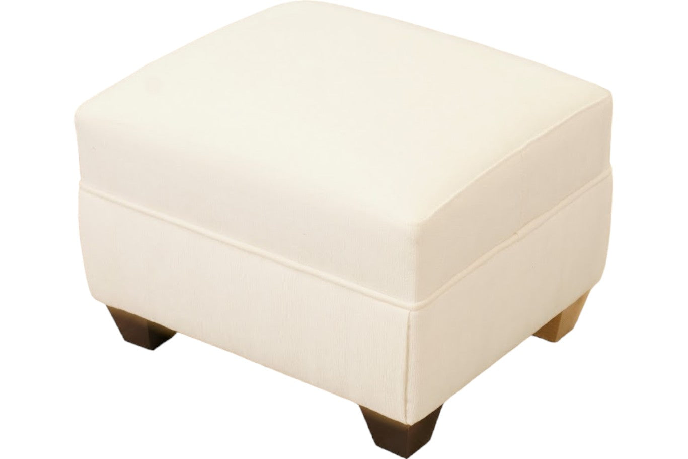 Oxford footstool in Chenille Velvet