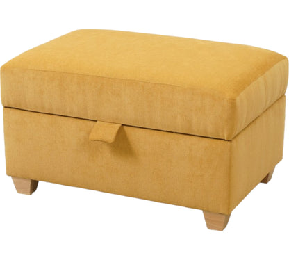 Large Florence Storage Footstool in Chenille Velvet