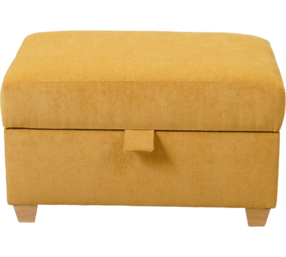 Large Florence Storage Footstool in Chenille Velvet