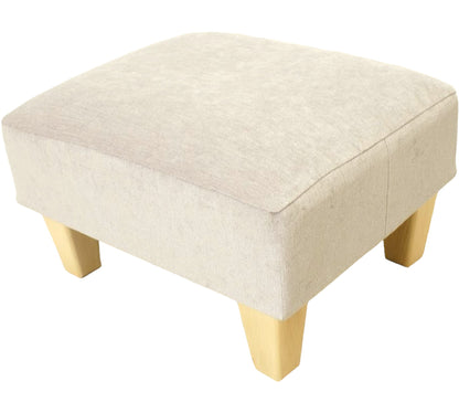 Half Classic Footstool in Velvet