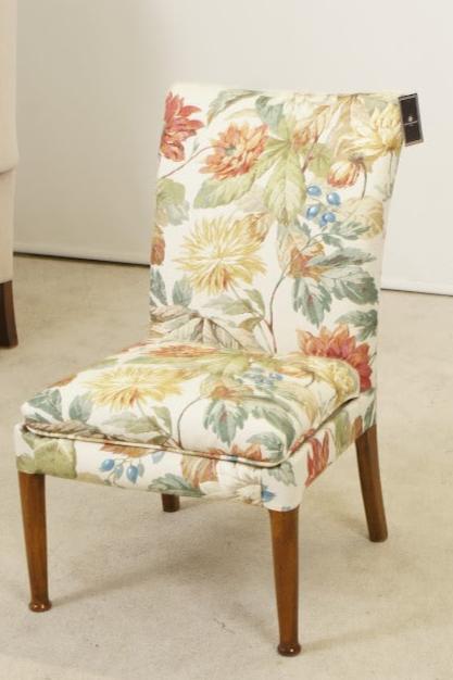 Parker Knoll Nursing Chair Refurbished in Sanderson Dahlia & Rosehip