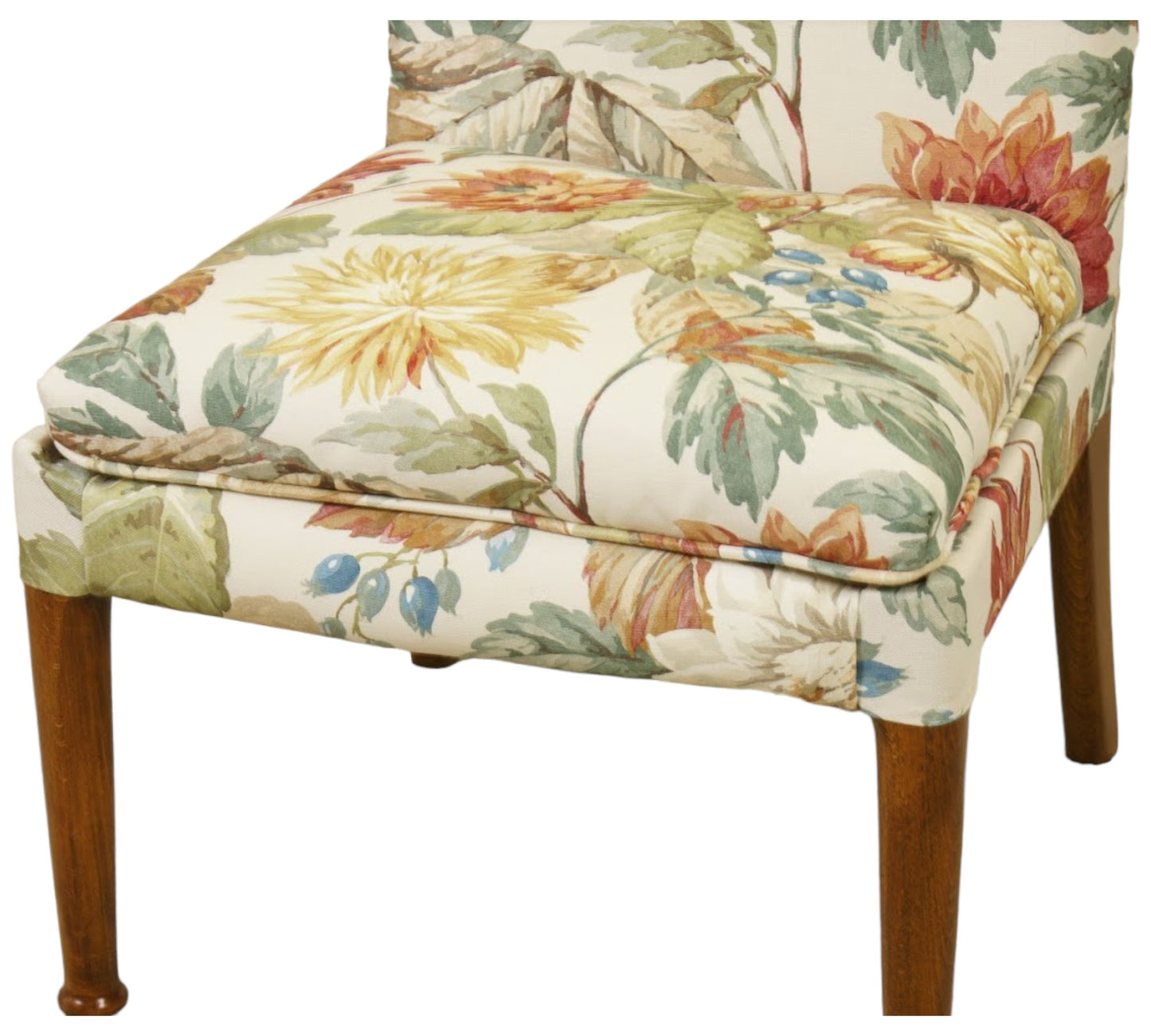 Parker Knoll Nursing Chair Refurbished in Sanderson Dahlia & Rosehip