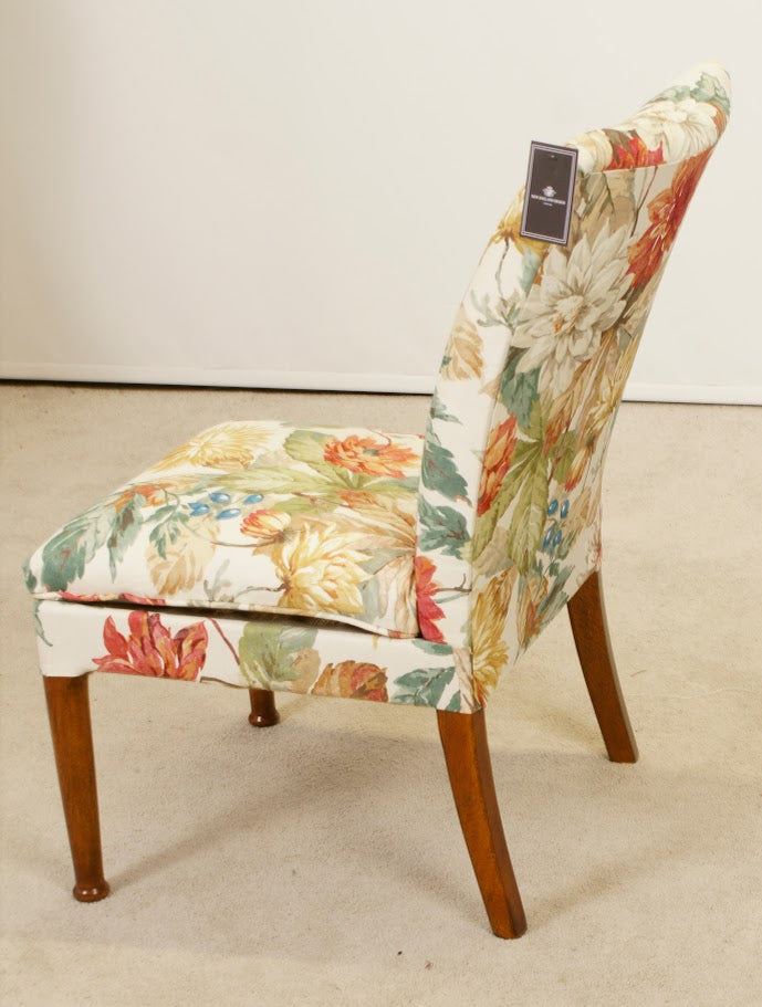 Parker Knoll Nursing Chair Refurbished in Sanderson Dahlia & Rosehip