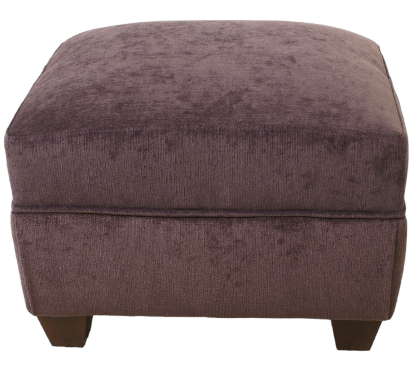 Oxford footstool in Chenille Velvet