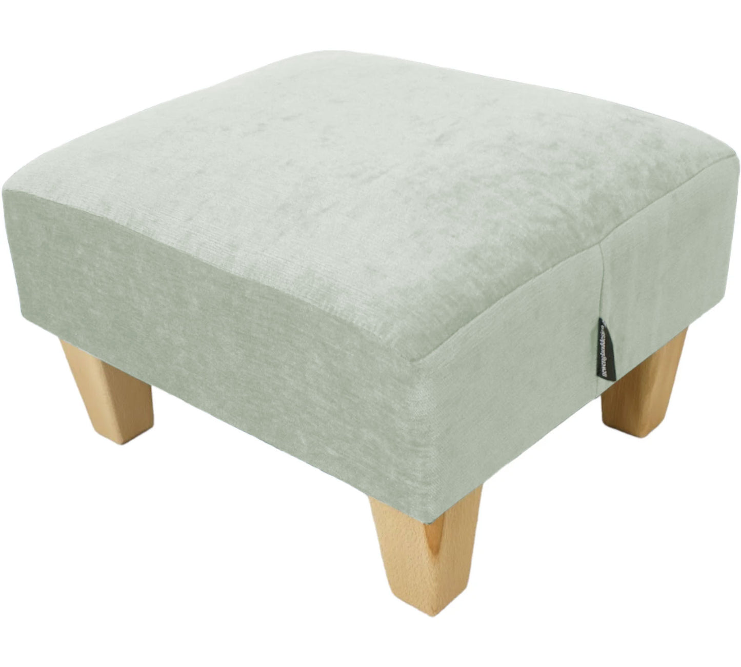 Half Classic Footstool in Velvet