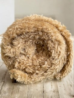 Caramel Teddy Throw/ Blanket