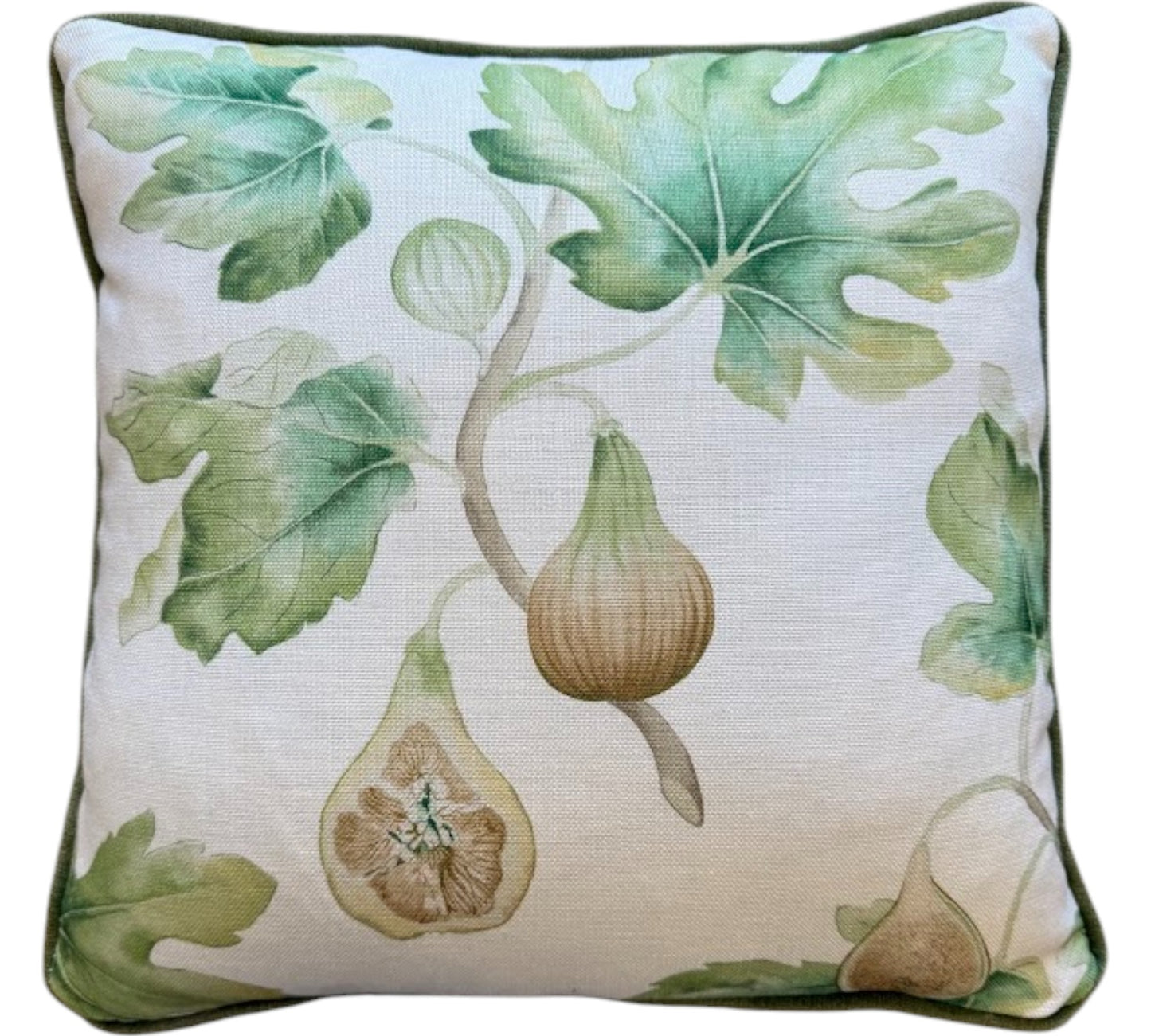 Fig Harvest Garden Green Cushion