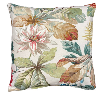 Dahlia & Rosehip Briarwood/ Russet cushion