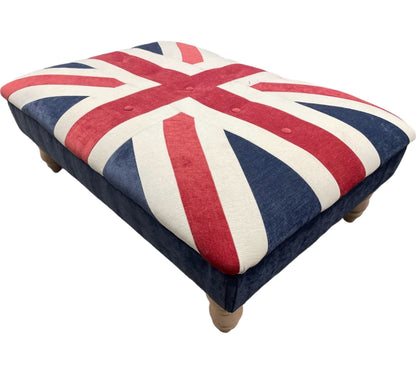 Medium London Union Jack Foot Stool