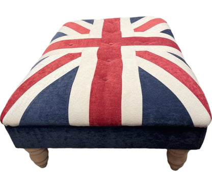 Medium London Union Jack Foot Stool