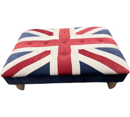 Medium London Union Jack Foot Stool