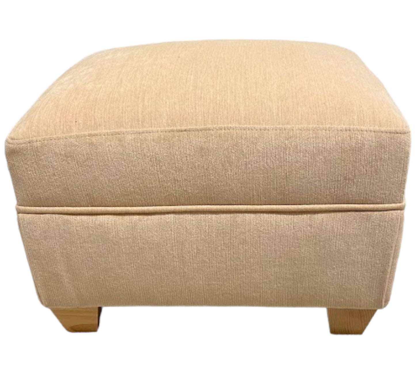 Oxford footstool in Chenille Velvet