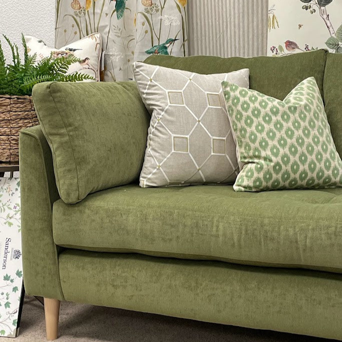 Manchester in Sage chenille velvet