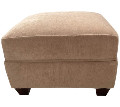 Oxford footstool in Chenille Velvet