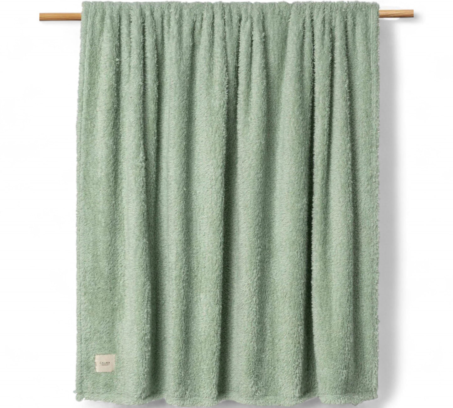 Duck Egg Green Teddy Throw/ Blanket