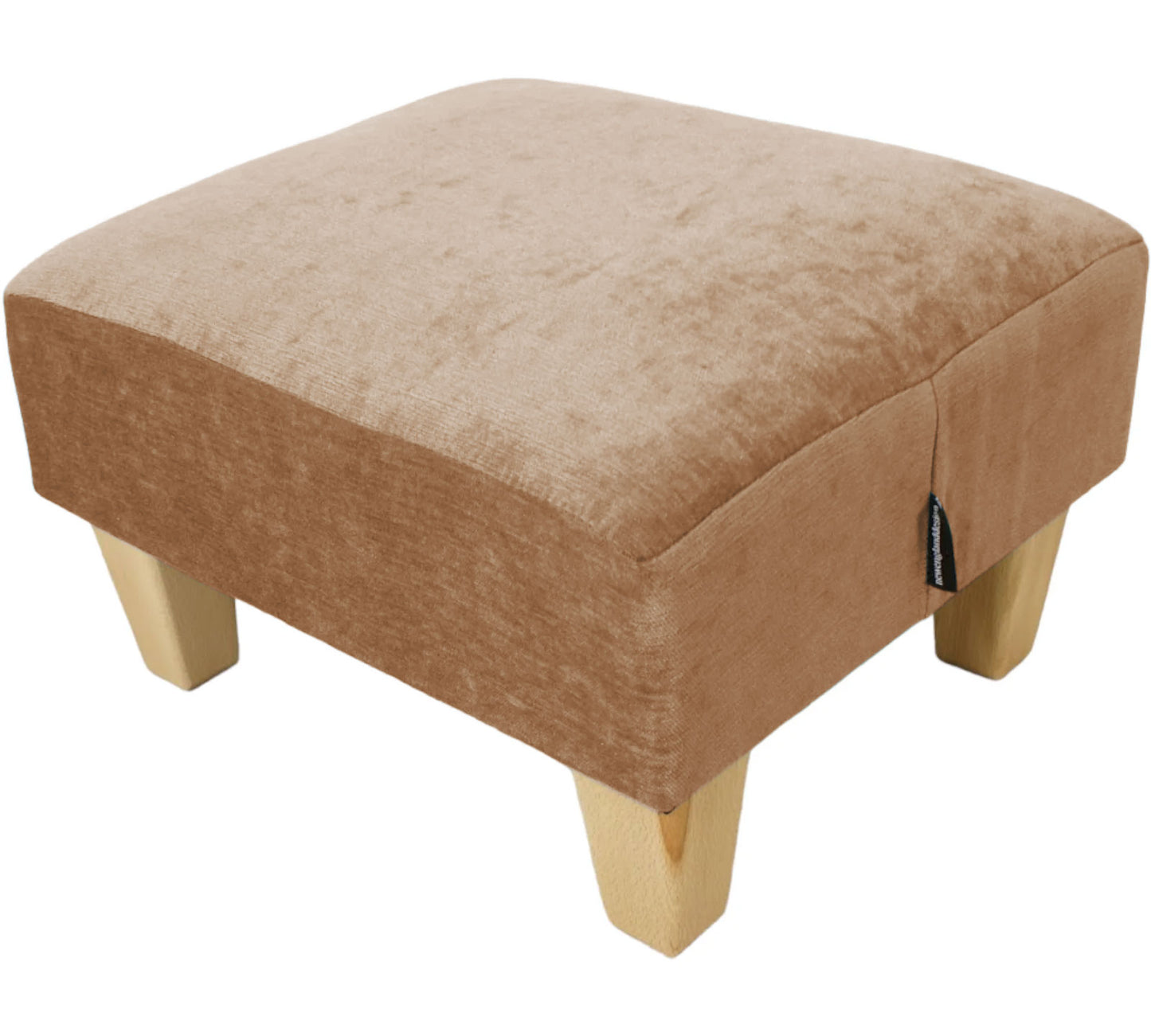 Half Classic Footstool in Velvet