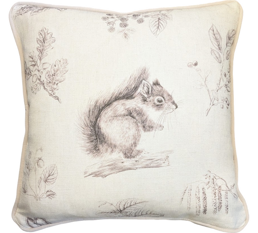 Squirrel & Hedgehog Scatter Cushion