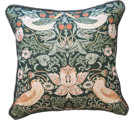 William Morris At Home x Strawberry Thief Nettle Scatter cushion