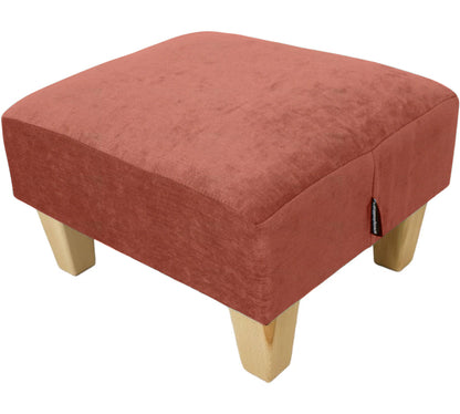 Half Classic Footstool in Velvet