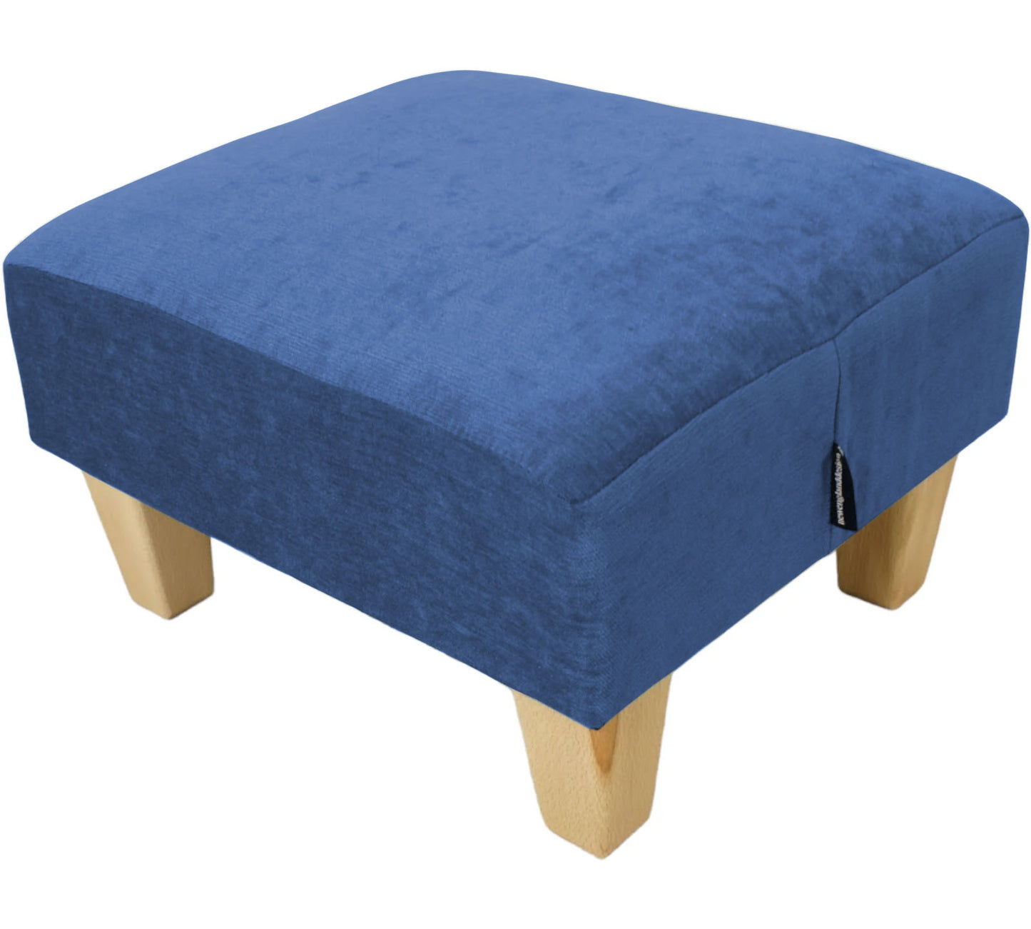 Half Classic Footstool in Velvet