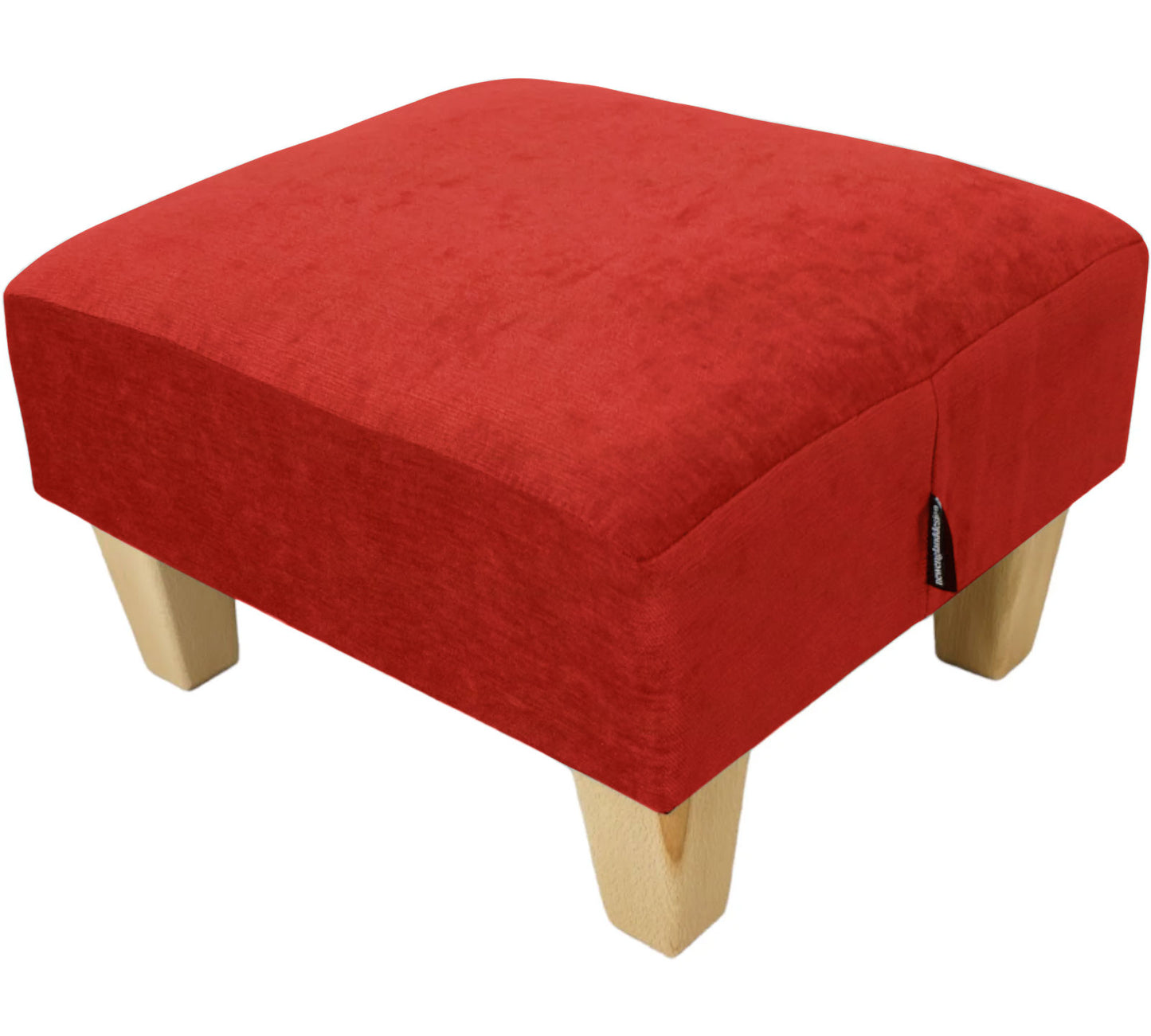 Half Classic Footstool in Velvet