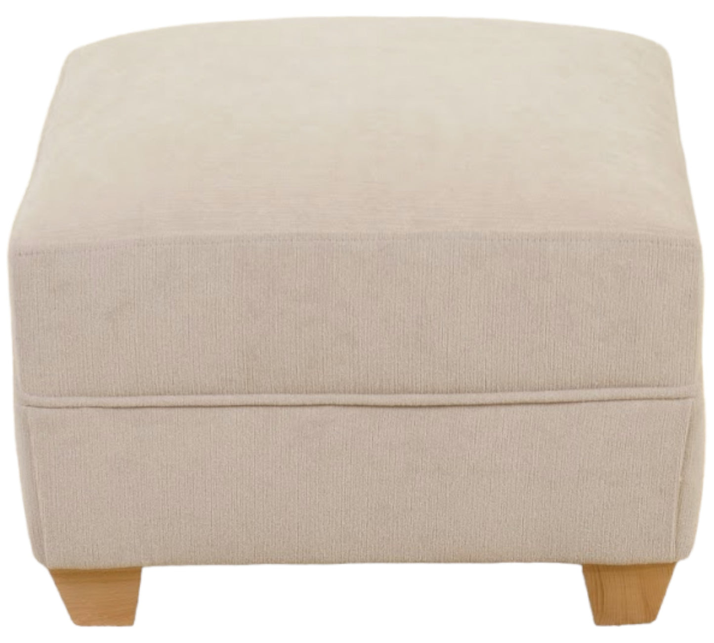 Oxford footstool in Chenille Velvet