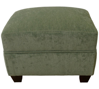 Oxford footstool in Chenille Velvet