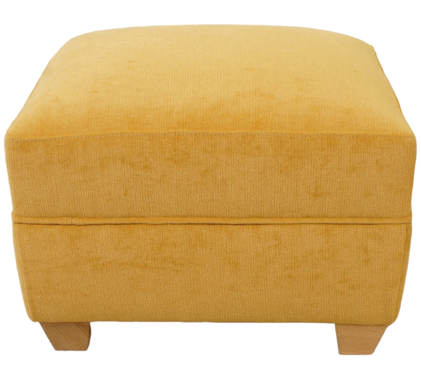 Oxford footstool in Chenille Velvet