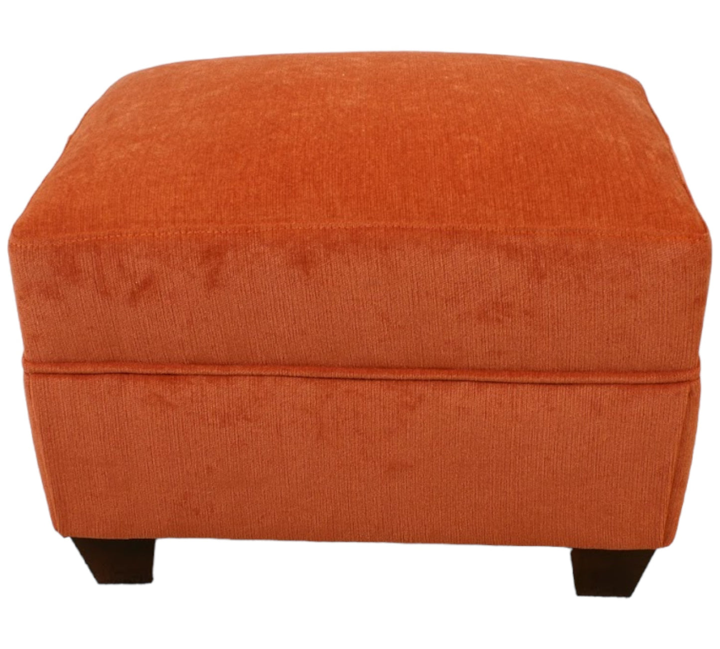 Oxford footstool in Chenille Velvet