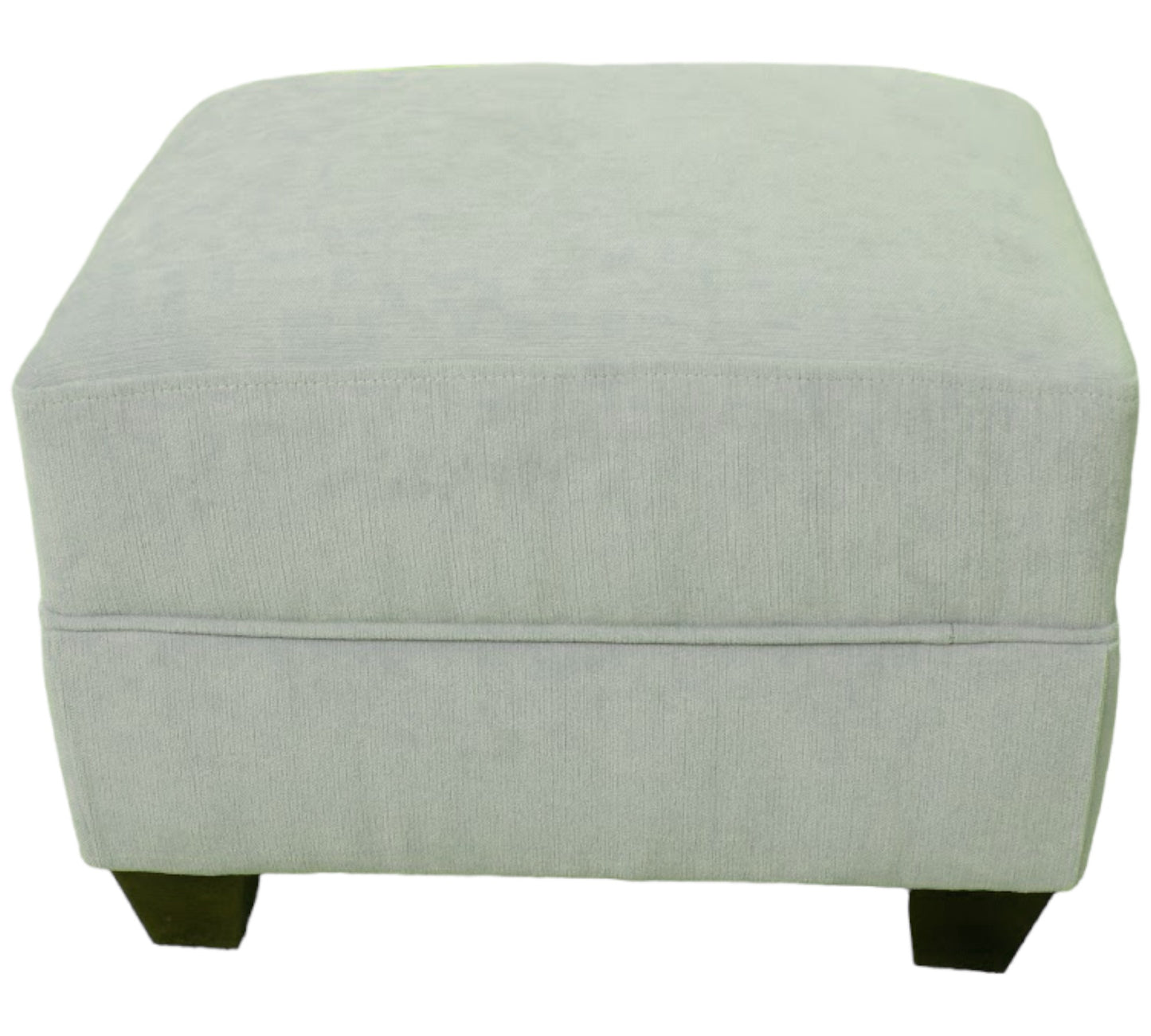 Oxford footstool in Chenille Velvet