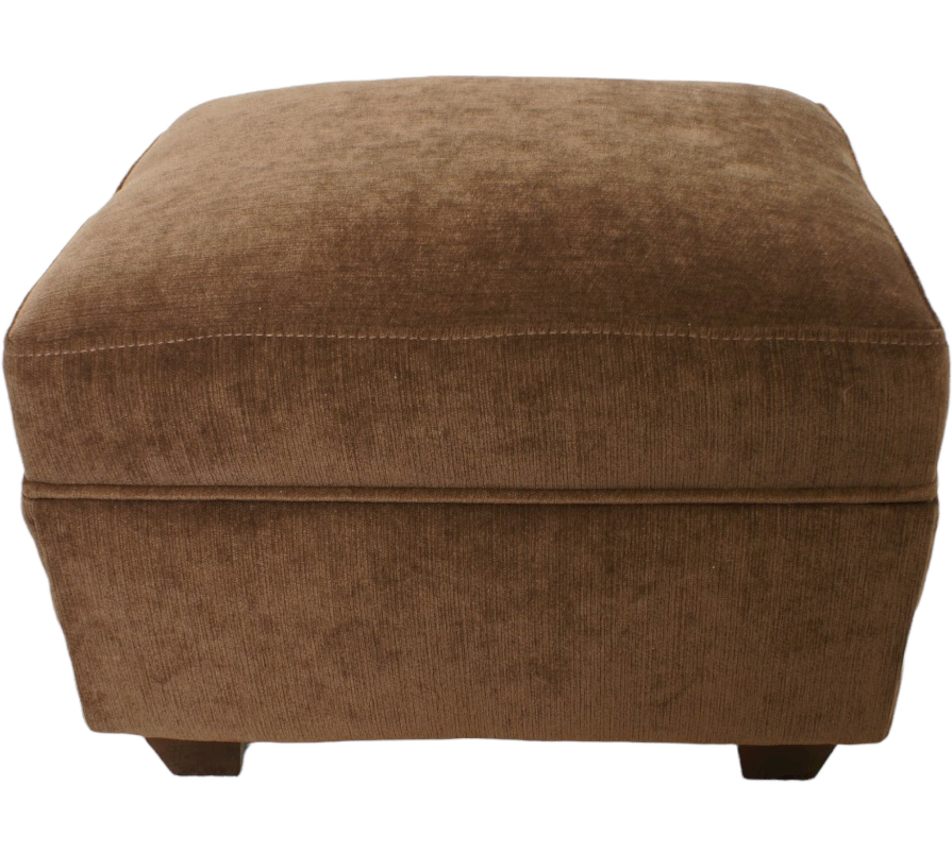 Oxford footstool in Chenille Velvet - New England Sofa Design