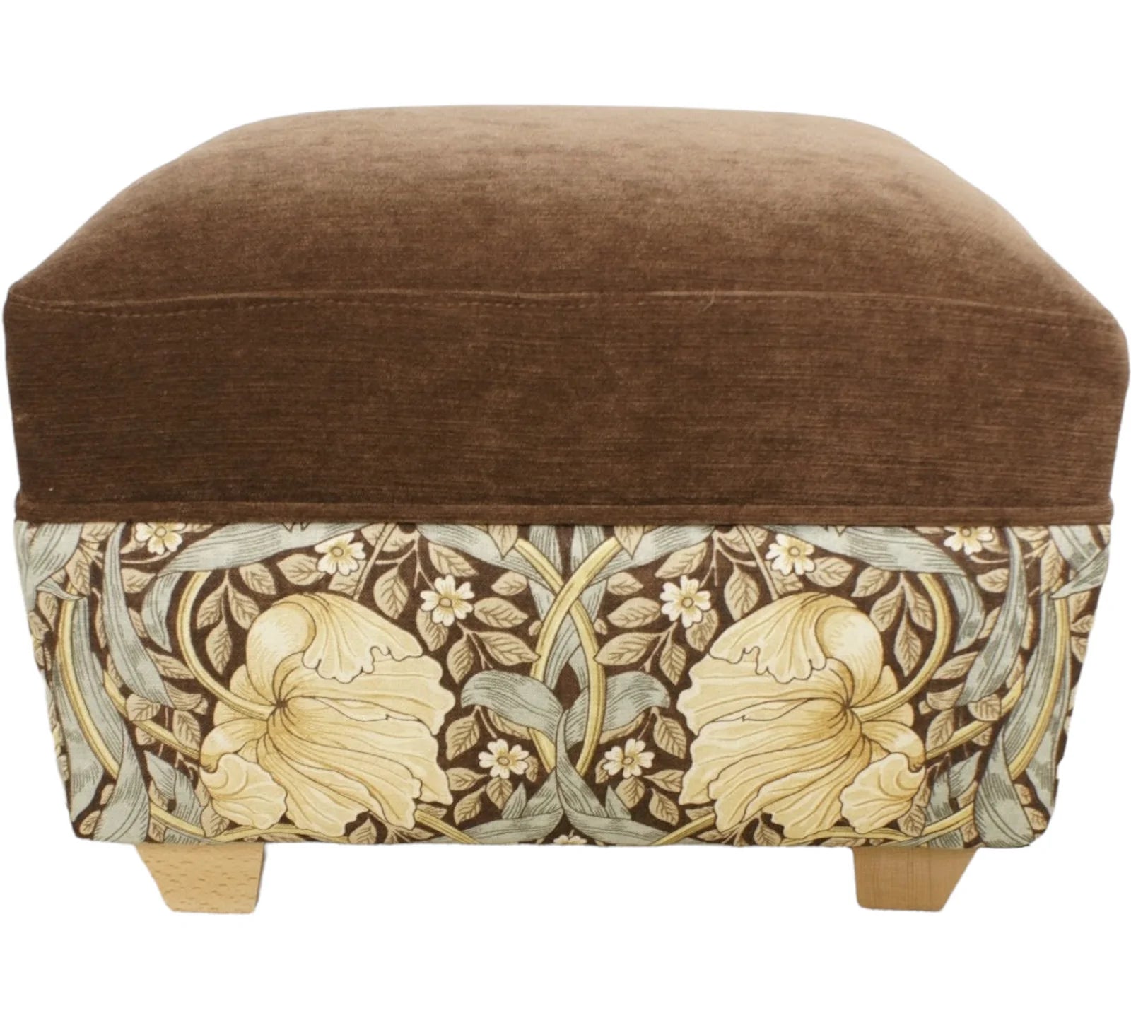 Oxford footstool in Morris & Co Pimpernel