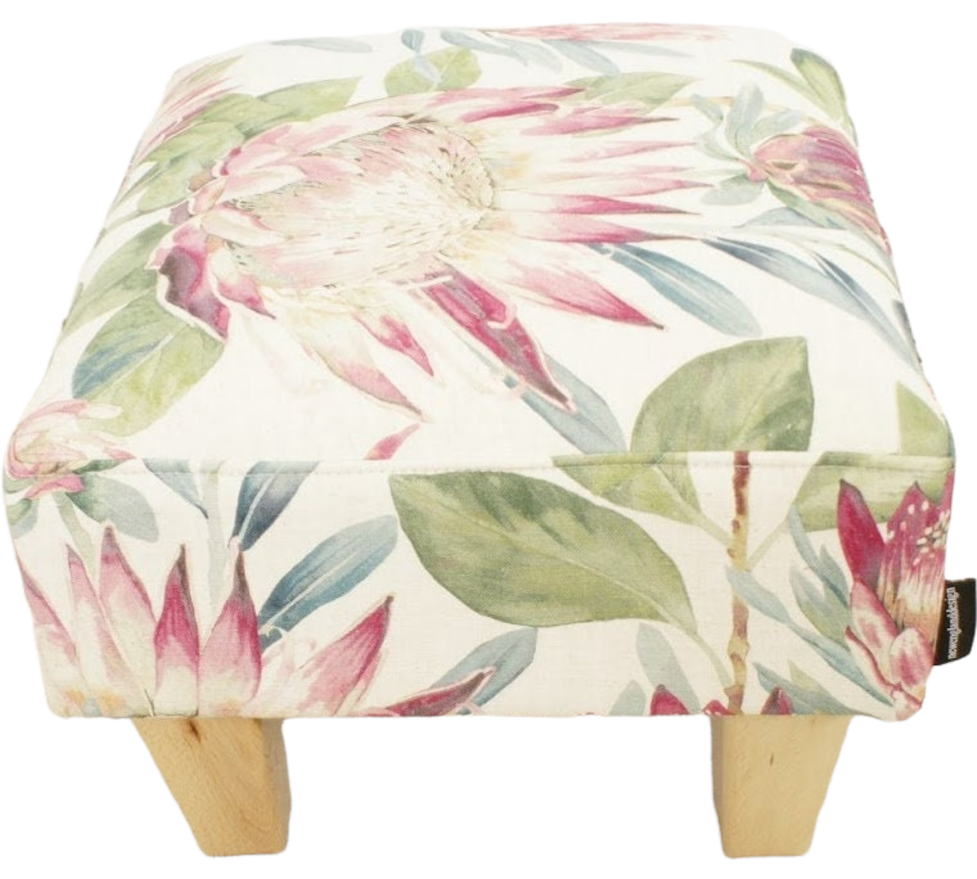 Half Classic in Sanderson Pink King Protea - New England Sofa Design