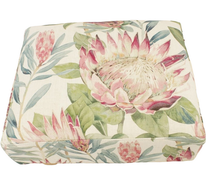 Half Classic in Sanderson Pink King Protea - New England Sofa Design