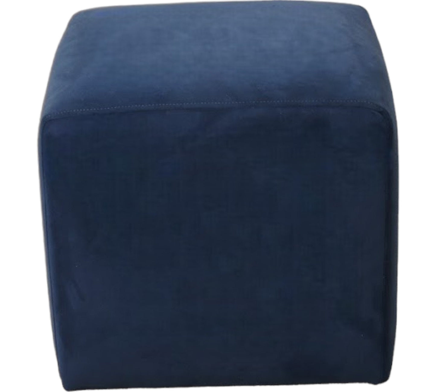 Block/Cube Pouffe Footstool in Soft Matt Velvet