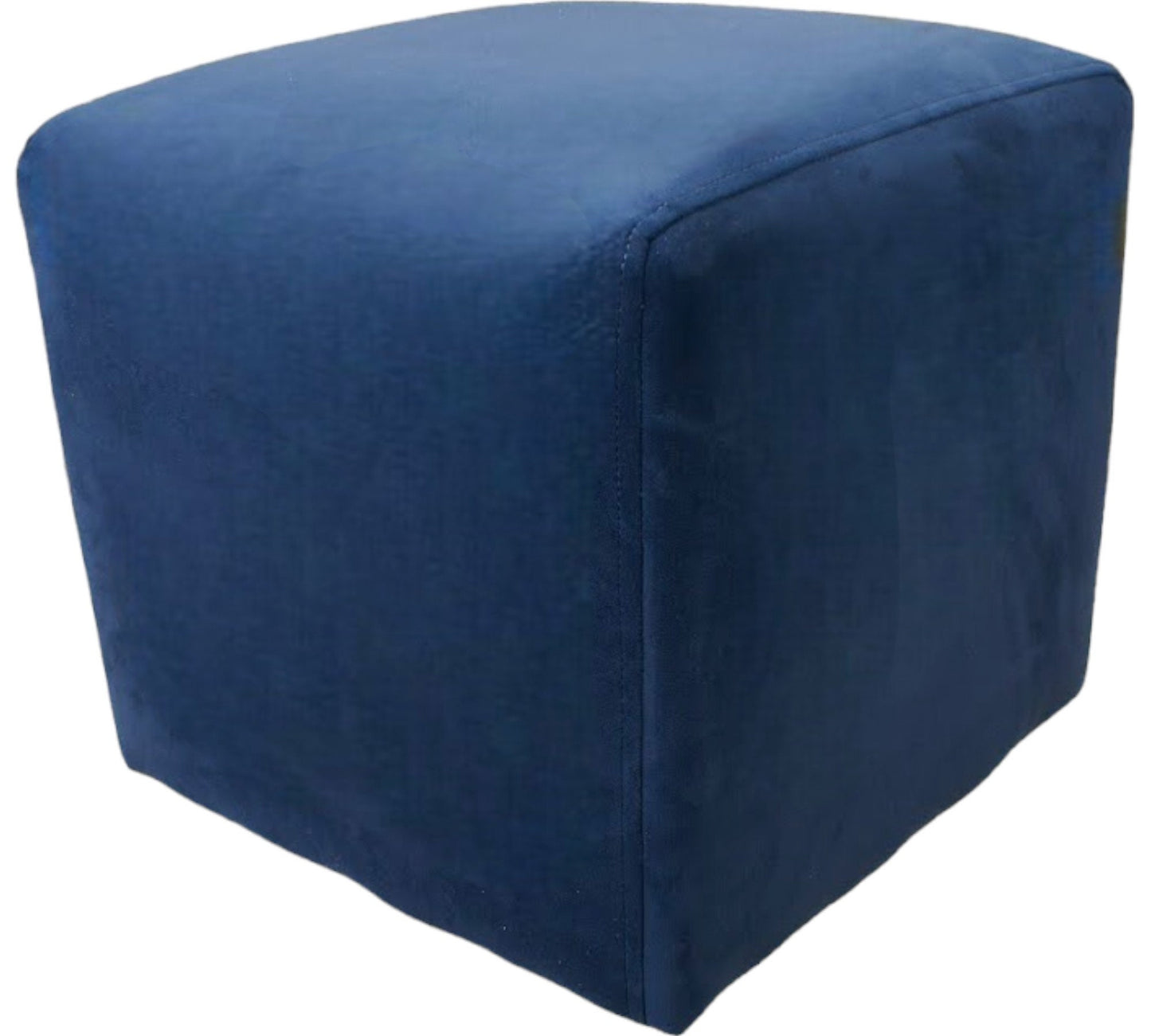 Block/Cube Pouffe Footstool in Soft Matt Velvet