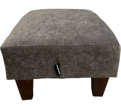 Half Classic Footstool in Velvet